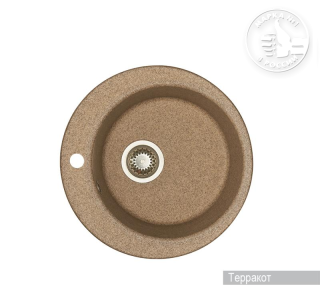 Мойка кухонная Акватон Иверия 48 см терракотовый